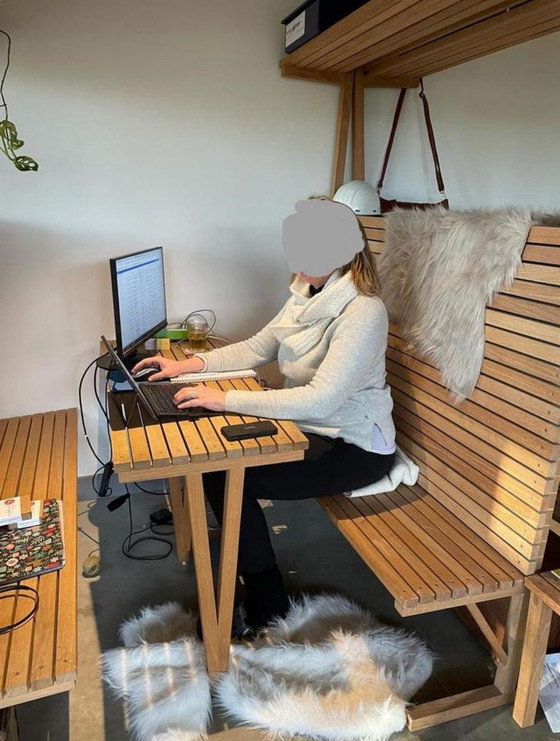 Image 1 of Eiken trein coupé (B) uit winkel