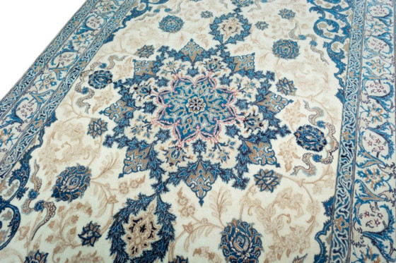 Image 1 of Handgeknüpfter Nain 9La Perserteppich mit Seidenanteil – 292 x 170 cm