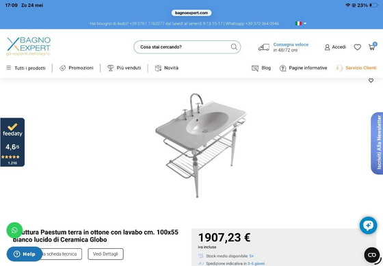 Image 1 of Globo wastafel in frame met bijhorende kranen, lampjes en ledspiegel