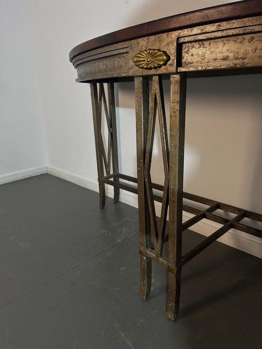Wrought iron console table '1970'