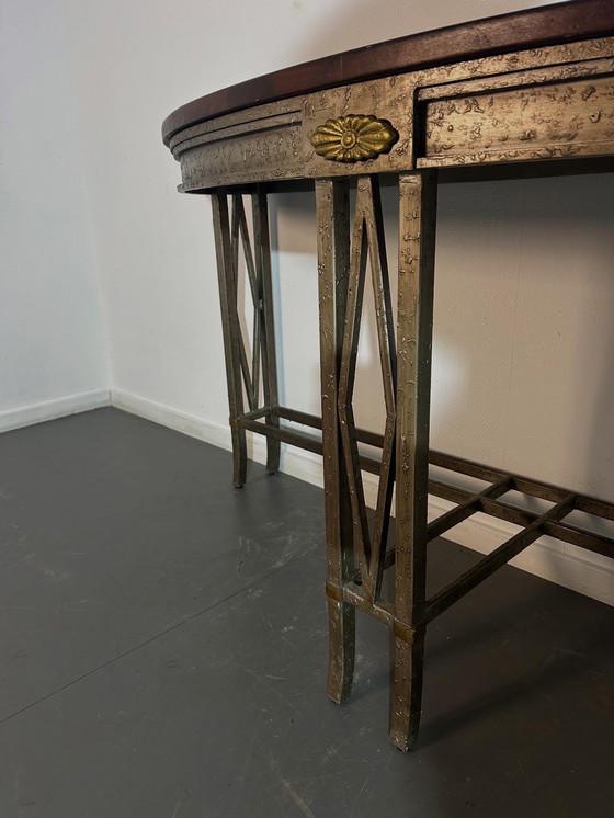 Image 1 of Wrought iron console table '1970'