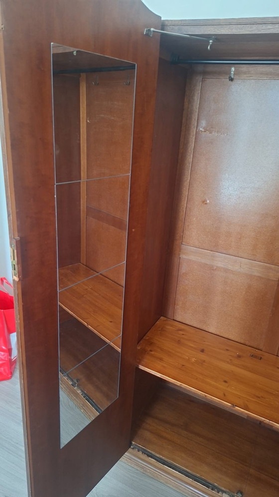 Armoire vintage, Verre, Bois, Marron (photo 5 sur 5)