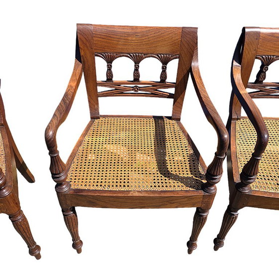 Poltrone coloniali antiche delle Indie Orientali Olandesi, circa 1900 – Sedie da pranzo, Wood (photo 3 of 9)
