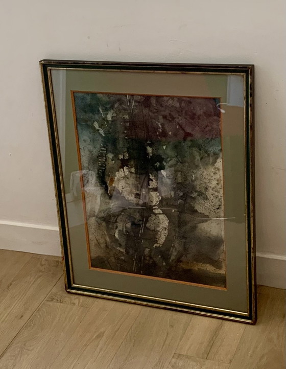Guitare : Aquarelle Originale -Slava Saveliev (1944-2013) - Provenance Atelier 1993 – Photographies, Paper (photo 9 of 26)