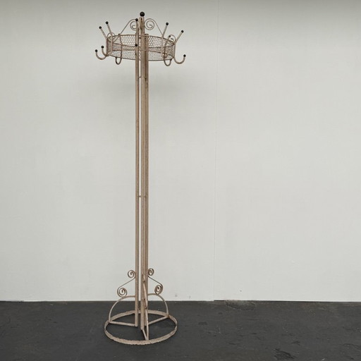 Coat rack standing wrought iron 1950s