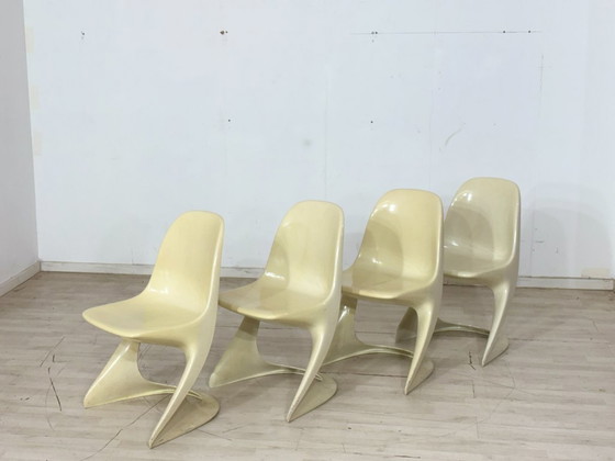 Image 1 of Set van 4 Casalino Casala stoelen / eetkamerstoelen / tuinstoelen – vintage ruimtetijdperk