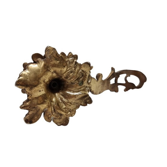 Image 1 of Rococo style brass candlestick