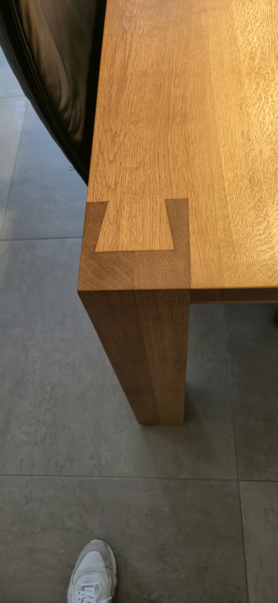 Image 1 of Tavolo da pranzo in legno di quercia