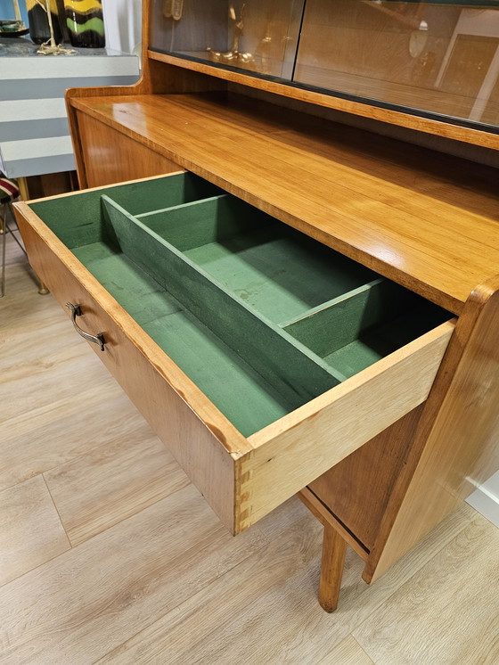 Image 1 of Vintage Highboard Display Cabinet Display Case Dresser