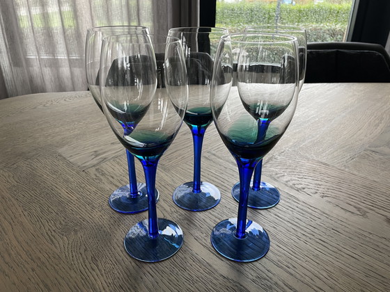 Image 1 of Vintage mondgeblazen glazen 