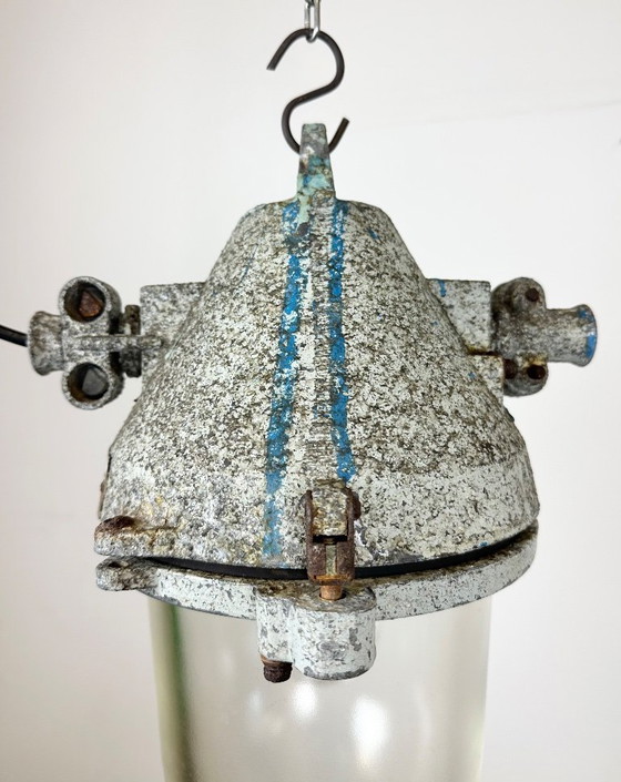 Image 1 of Grey Industrial Cast Aluminium Explosion Proof Lamp, 1970s