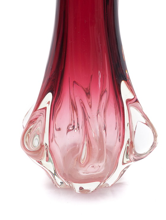 Image 1 of Vase Murano "Chambord" Rouge