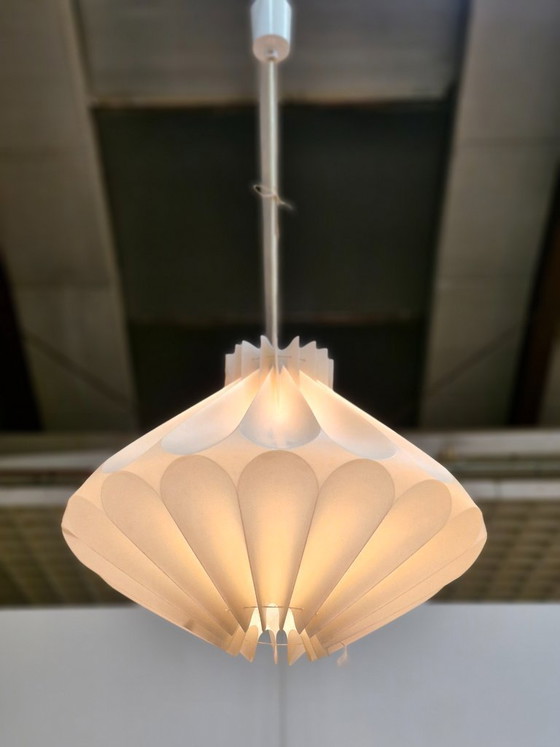 Image 1 of Vintage origami pendant lamp space age 70s