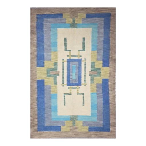 Teppich André Arbus d'après in Wolle auf Wolle handgewebt Art Deco 3m x 2m, 9.8 ft x 6.5 ft