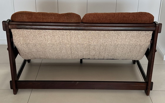 Image 1 of Scandinavische eiken tweezitsbank, jaren 60