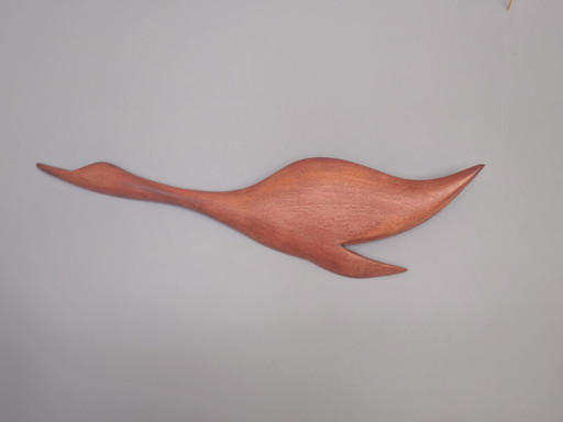 Vintage Teak Wall Bird Wall Decoration