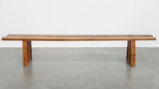 2 x Antique French hall bench/ sofa for dining table