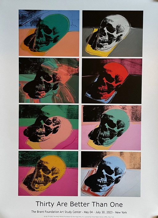 Andy Warhol (1928-1987), Cráneo, 1976, Copyright 2023 The Andy Warhol Foundation For The Visual Arts, Inc. Licencia de (Ars)