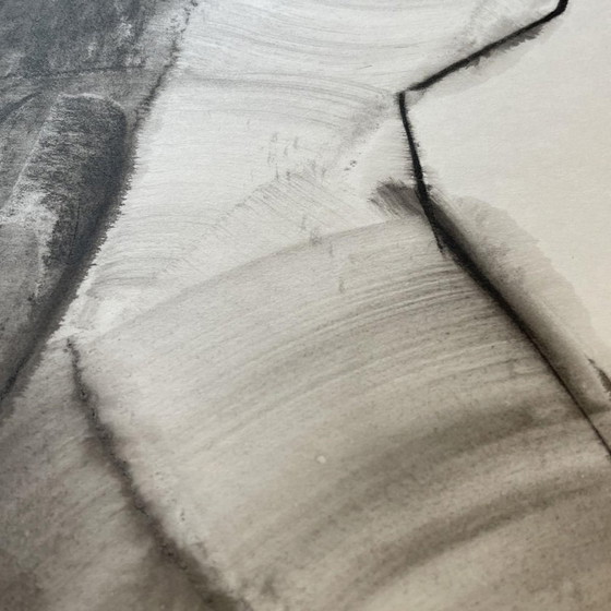 Georges (géo) De Vlamynck, Femme Nue Abstraite, Fusain Encre Craie sur Papier Mouillé – Peintures et dessins (photo 9 of 17)