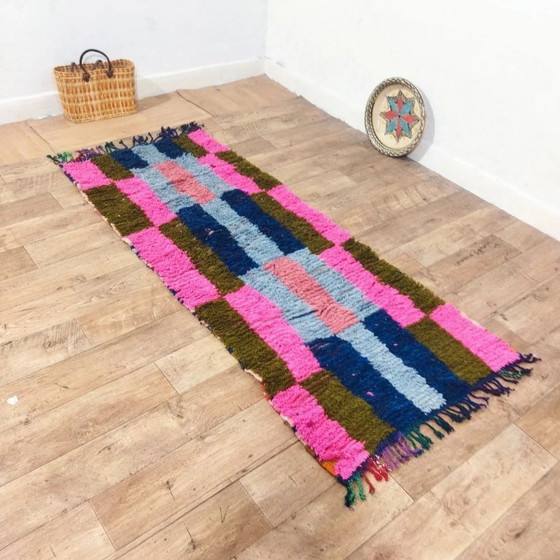 Image 1 of Berber-Wollläufer – Handgefertigt aus 100 % Wolle aus Marokko (206 × 85 cm)