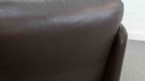 Image 1 of Cassina Maralunga 3-Sitzer-Sofa aus Leder von Vico Magistretti