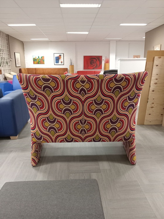 Vintage tweezits bank – Canapés 2 places, Textile (photo 2 of 5)