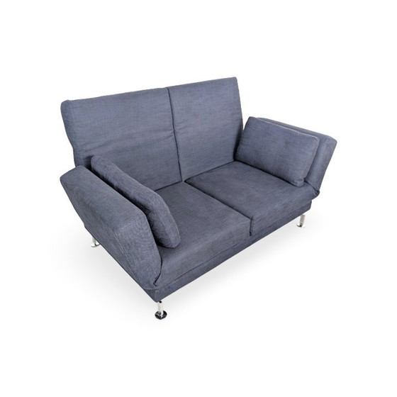 Image 1 of Originele Brühl Moule Sofa, tweezitsbank, zwart design.