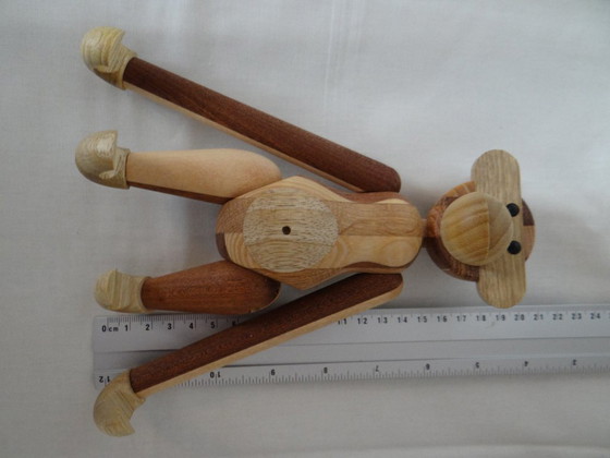 Image 1 of The Christmas gift: Kaj Bojesen 20 cm monkey made from leftover wood for the 70th anniversary in the original box