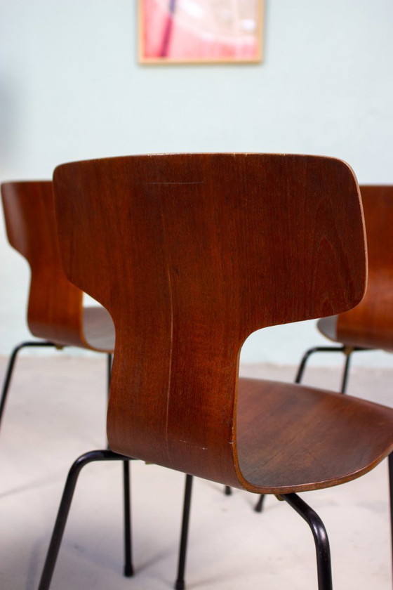 Image 1 of 4 x Arne Jacobsen Fritz Hansen 3103 Hammer Chair, jaren 60 vintage