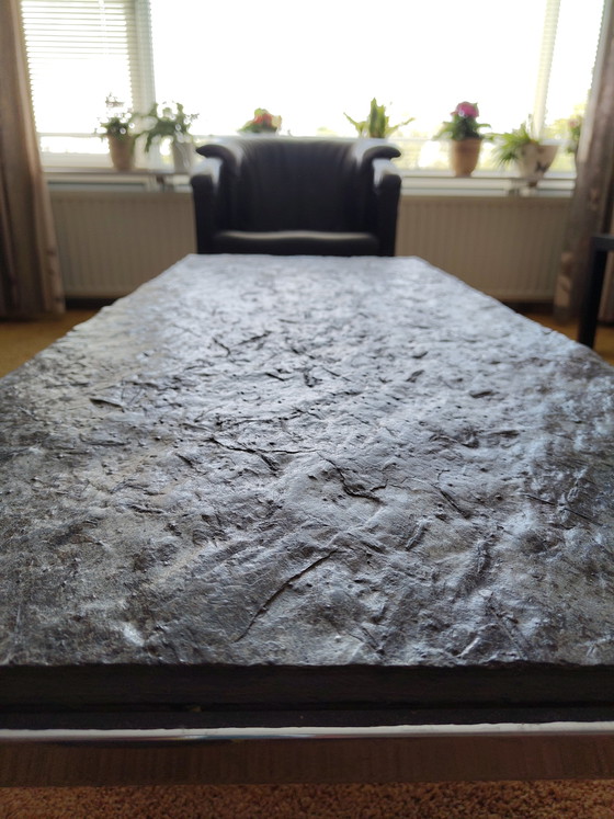 Image 1 of Coffee table with slate top