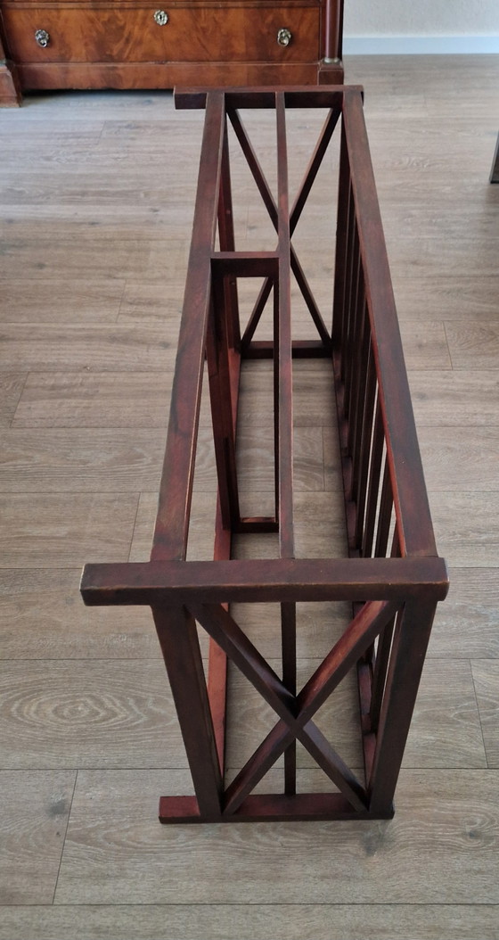 Salontafel Raffles Stijl, Antiek Look, Izgs. Met Glasplaat En 2 Lades – Wood (photo 11 of 13)