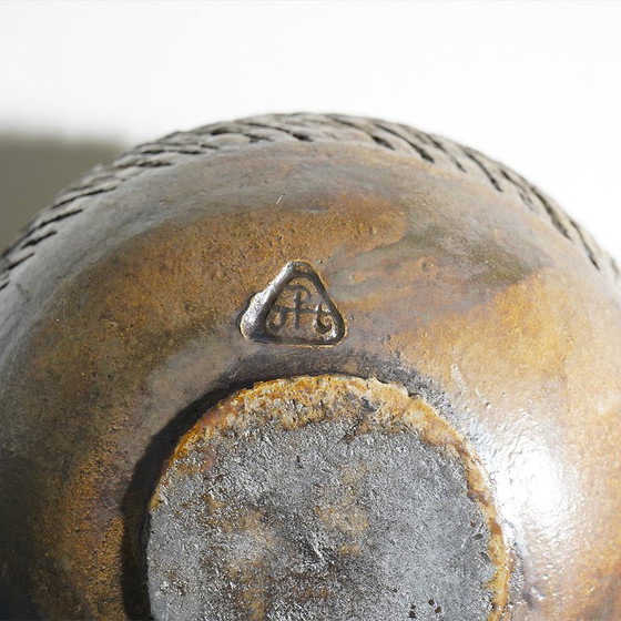 Image 1 of Sculptural vase in glazed ceramic, 1970s