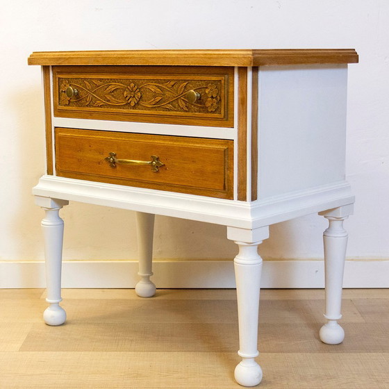 Image 1 of Table de nuit en bois vintage, 1960
