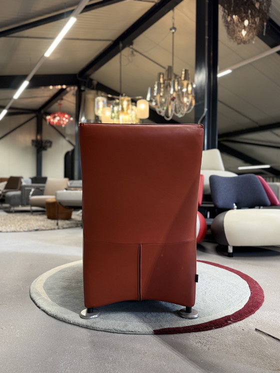 Image 1 of Modell Montis Loge Sessel Tomatenrot Leder anzeigen