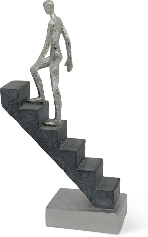 Sculpture in marble 29 cm high as Motivation - Statue décorative Moderne comme Statue pour Le Salon, Le Bureau