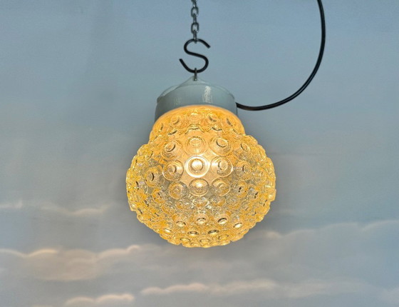 Image 1 of Vintage witte porseleinen hanglamp, jaren 70