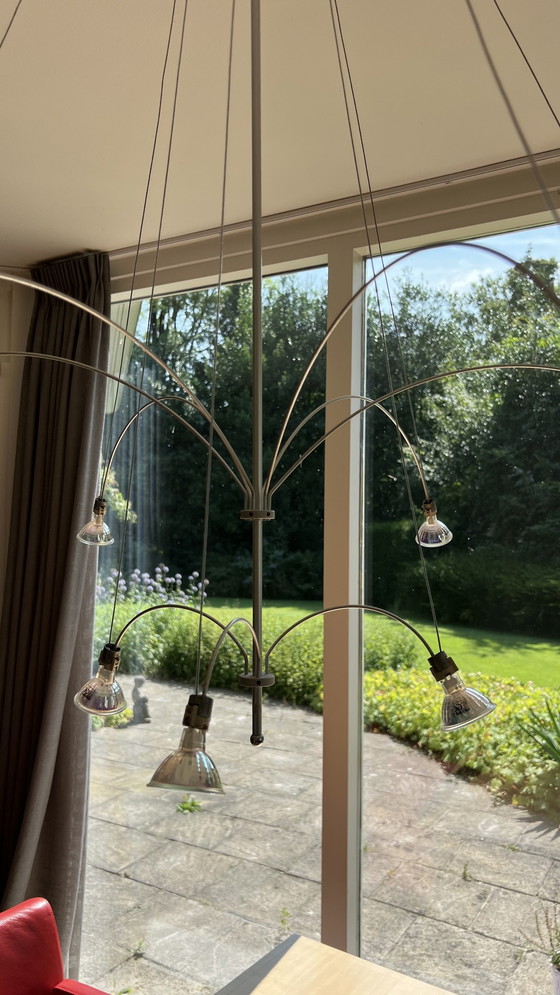 Image 1 of Solzi Luce Orione Lampada a sospensione italiana 9 lampade