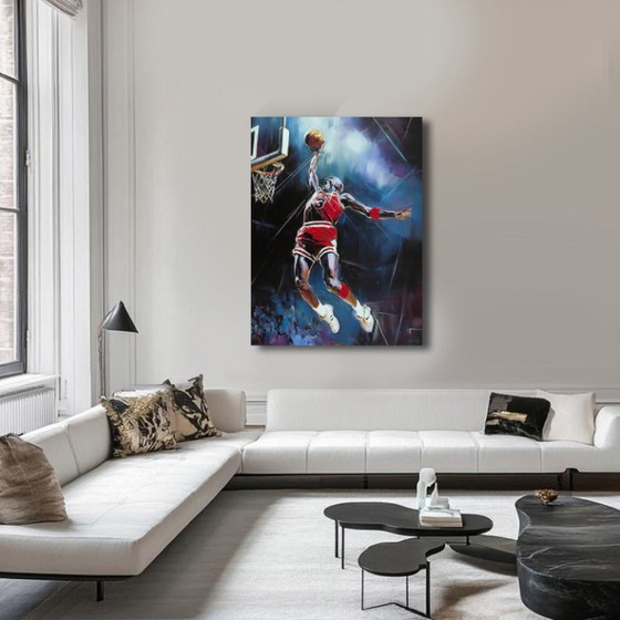 Image 1 of Alberto Ricardo - Michael Jordan - Lienzo del artista