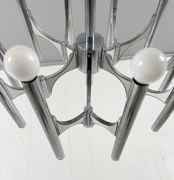 Image 1 of Lampadario di metà secolo di Gaetano Sciolari, Italia, anni '60
