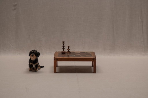 Vintage model T18 coffee table by Pierre Chapo
