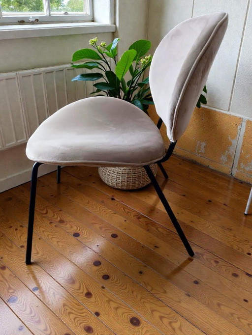 Fauteuil velours beige Maisons du Monde