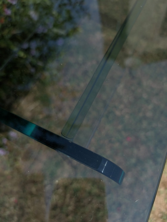 Image 1 of console in vetro temperato
