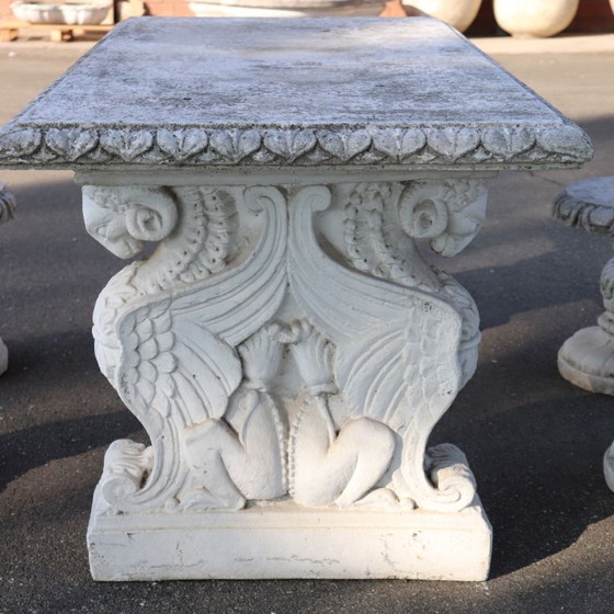 Tavolo da giardino e 4 sgabelli, Italia, inizio XX secolo – Set da giardino, Other (photo 15 of 15)