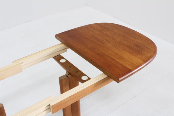 Image 1 of Vintage Danish oval extendable dining table, solid teak