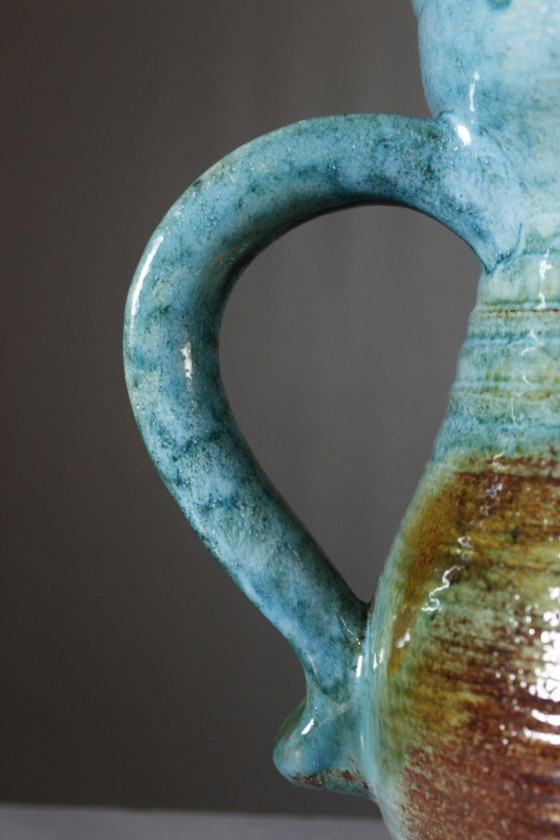 Image 1 of Frédéric Watteel in Strasbourg - Large jug with cloudy enamels, Alsace, 1950s