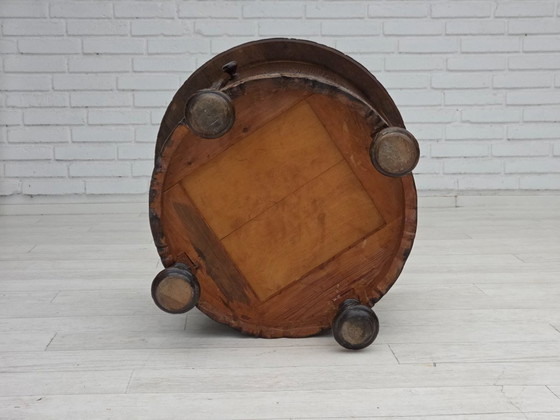 Image 1 of 1930s, Scandinavian side cabinet, dark oak wood.