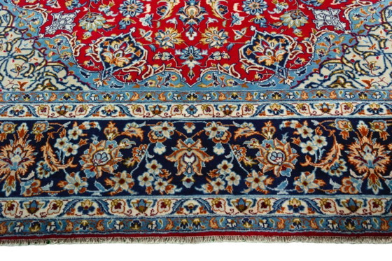 Image 1 of Tapis persan Isfahan noué à la main en liège - 414 x 300 cm