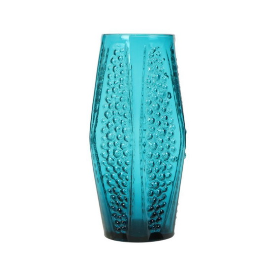 Image 1 of Vintage Blauwe Design Bubble Vaas