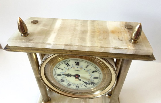 Image 1 of Orologio da camino vintage, orologio da portico, con protagonista, realizzato in Francia, stile Art Déco Luigi XVI