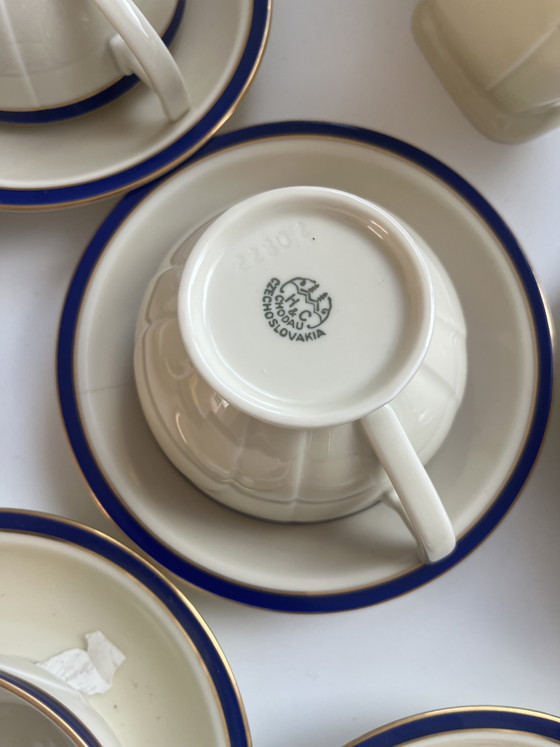 Image 1 of 15-piece tea set Chodau, Czechoslovakia